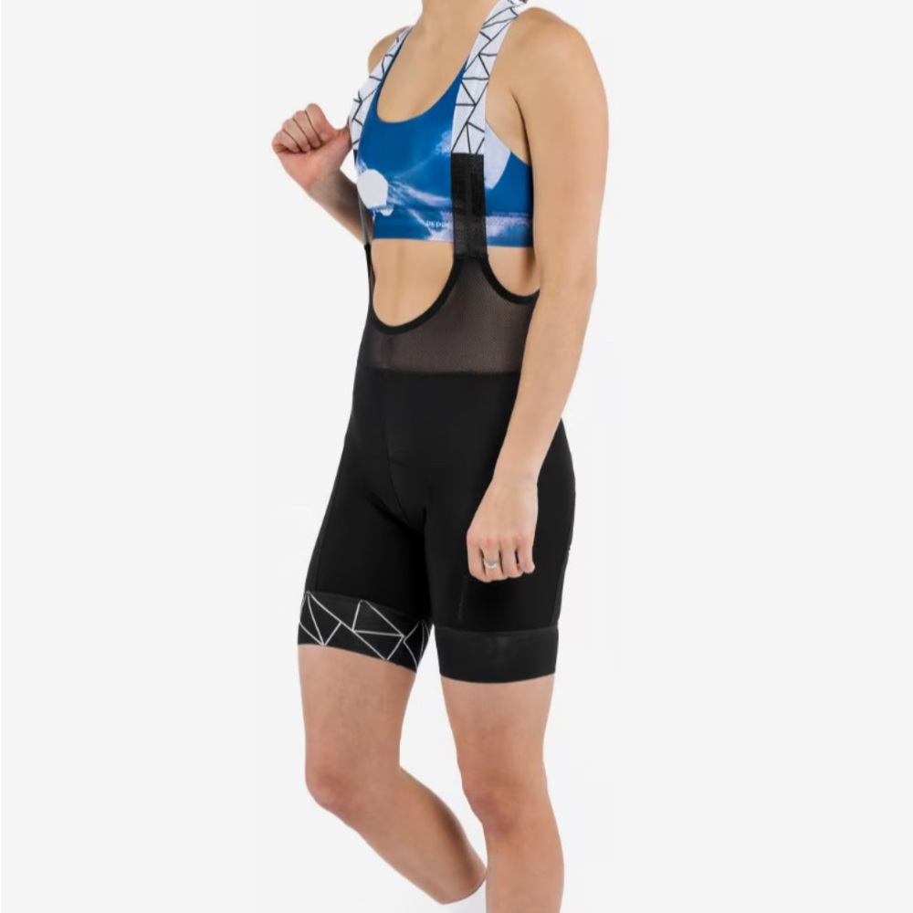 Women's Black Peppermint Cycling Bib Shorts